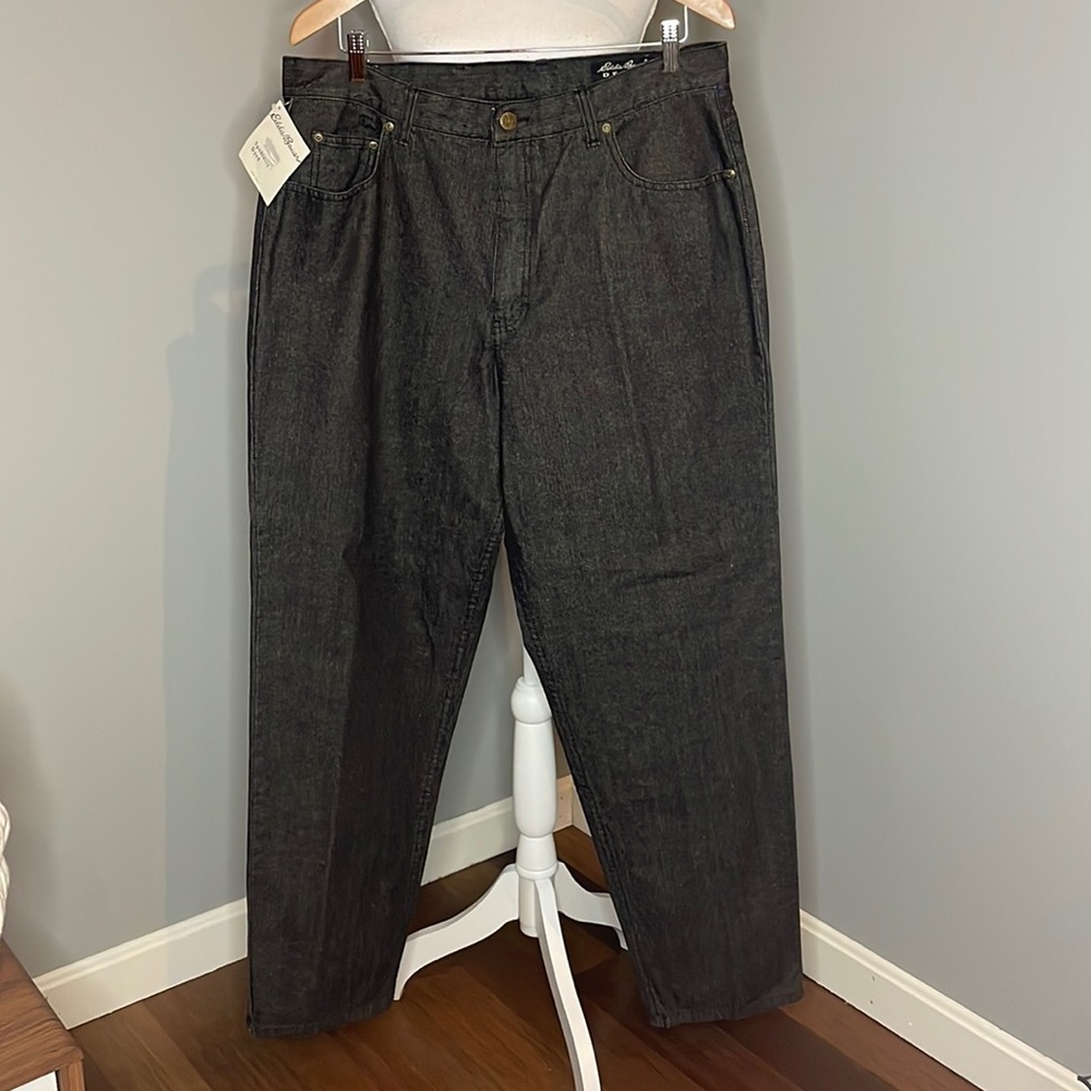 EDDIE BAUER WOMENS BLACK DENIM